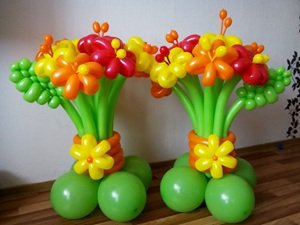 Композиции из воздушных шаров   праздник, который не забудется