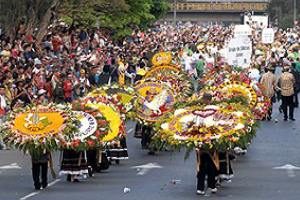 Цветочный карнавал в Колумбии
